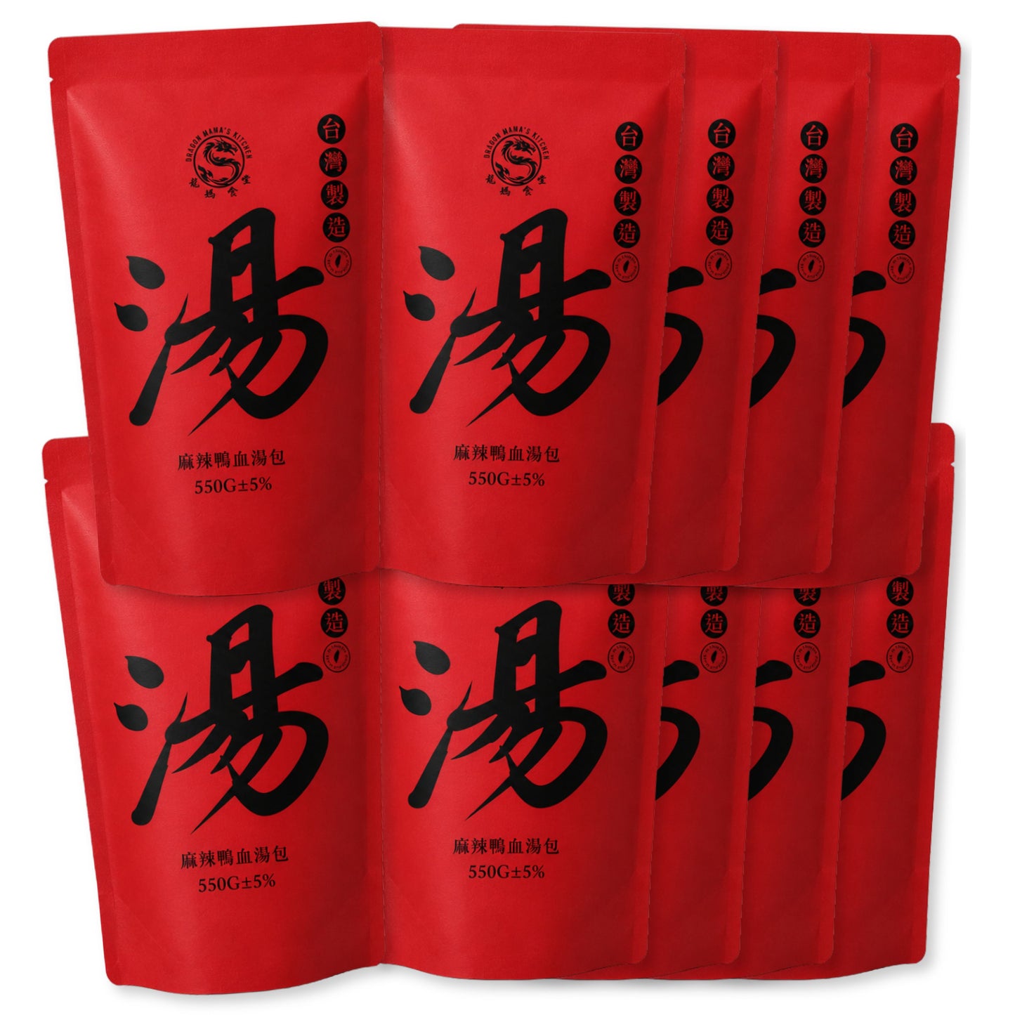 DRAGON MAMA'S KITCHEN | Spicy Mala Soup with Taiwanese Black Pudding (550g) – Shelf-Stable, Ready to Eat [Pre-order]