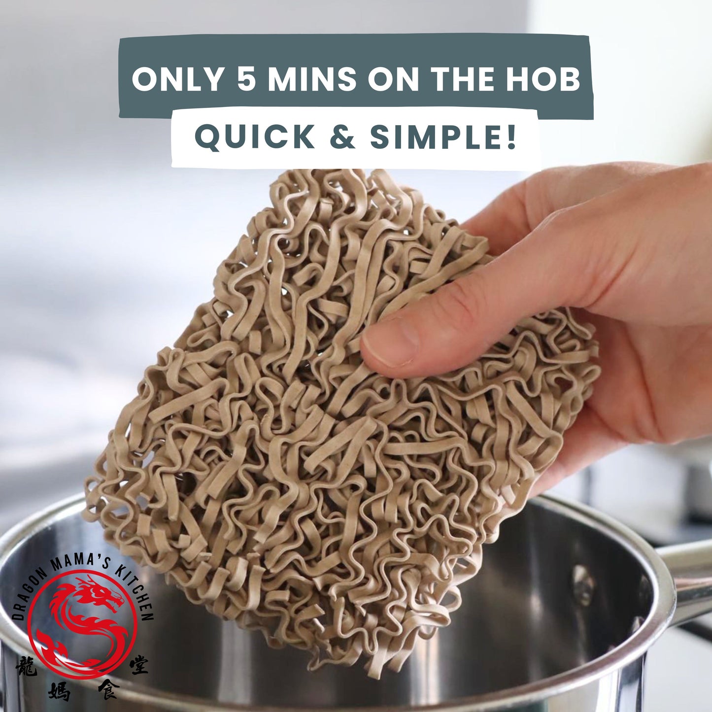 DRAGON MAMA'S KITCHEN｜ Taiwanese Soba noodles (320g)  Vegan · Non-fried · No Palm oil · No Preservatives · No Artificial Flavours · No Artificial Colours · Non-GMO [Pre-order]