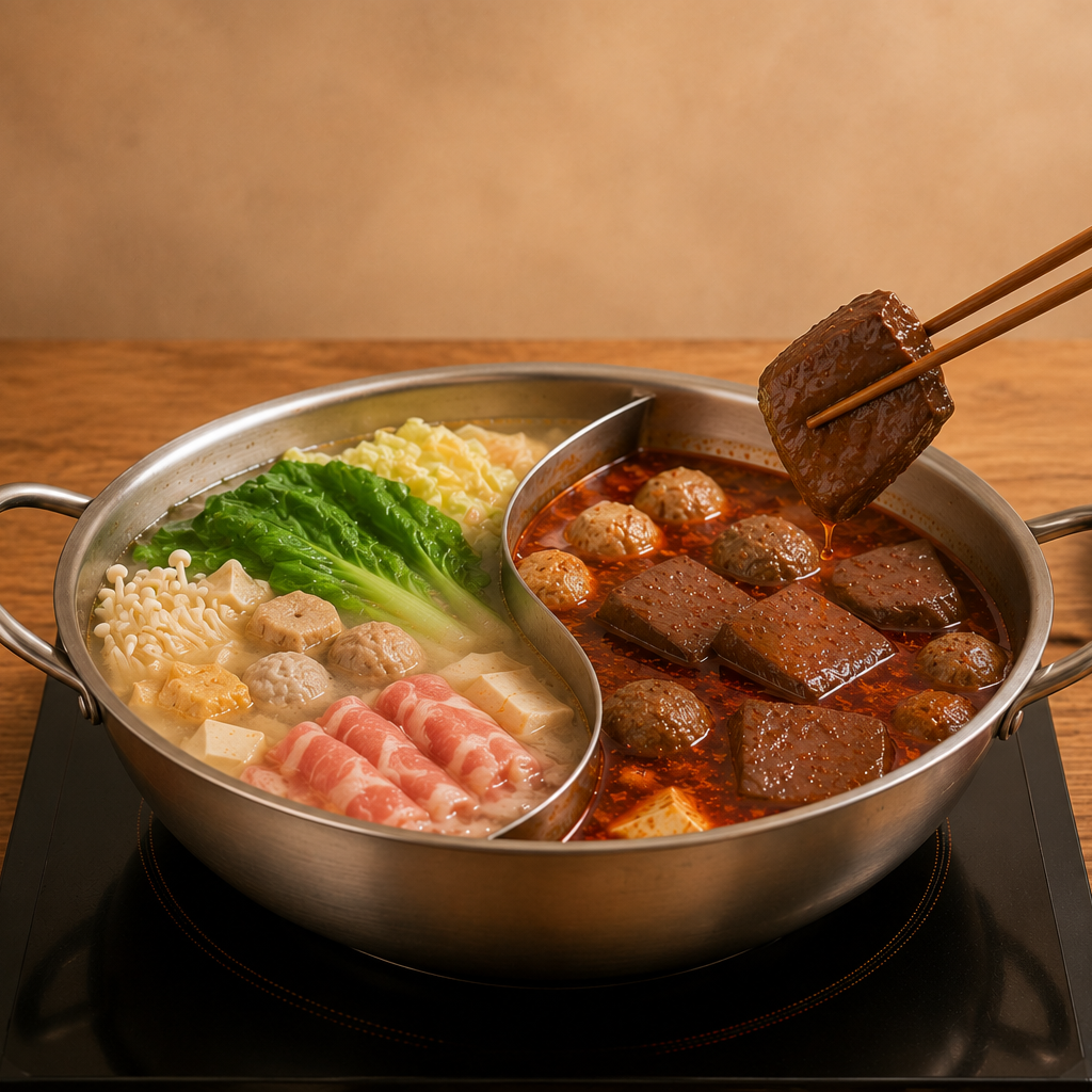DRAGON MAMA'S KITCHEN | Spicy Mala Soup with Taiwanese Black Pudding (550g) – Shelf-Stable, Ready to Eat [Pre-order]